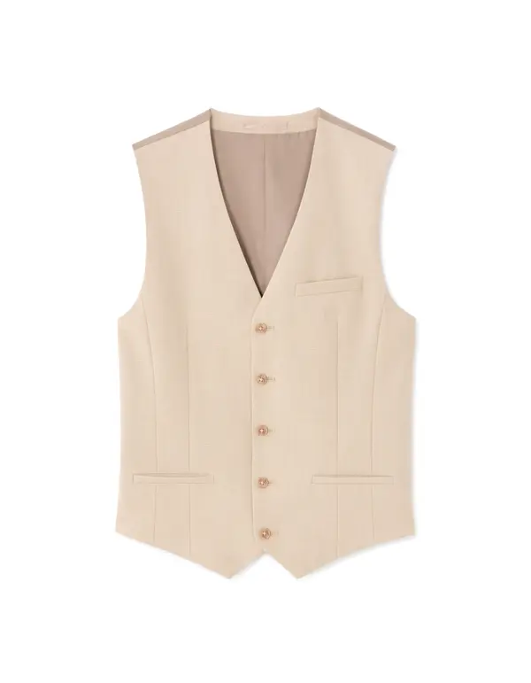 Celio Мъжки бежов елек за костюм Celio Fugilnew2