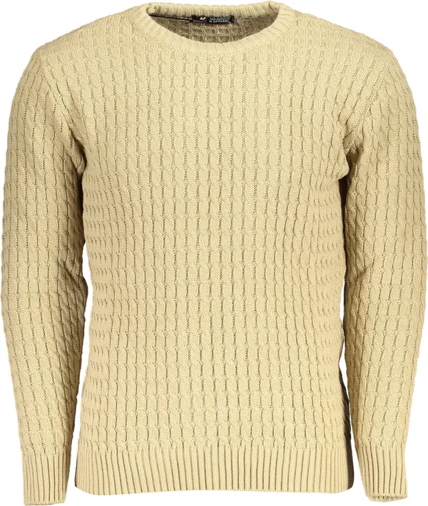 U.S. GRAND Мъжки бежов пуловер US Grand Polo