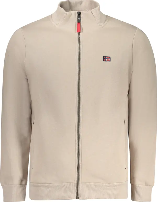 NORWAY 1963 Мъжки бежов суитшърт с цип