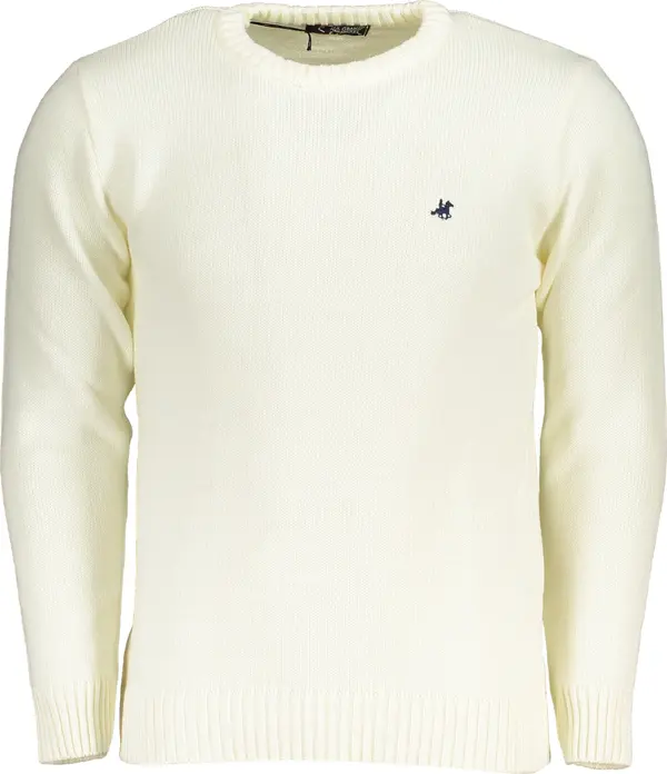 U.S. GRAND Мъжки бял пуловер US Grand Polo