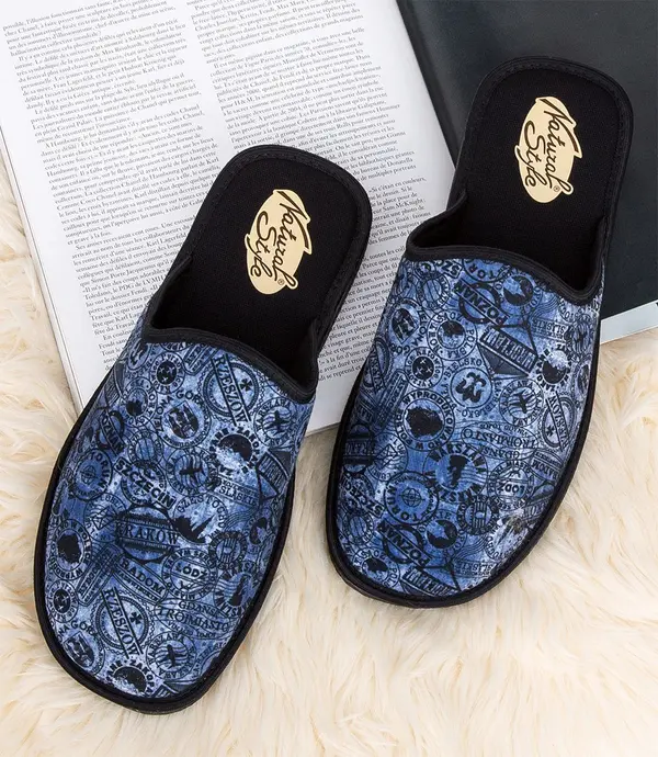 Natural Style Мъжки чехли Natural Style NS-255 сини