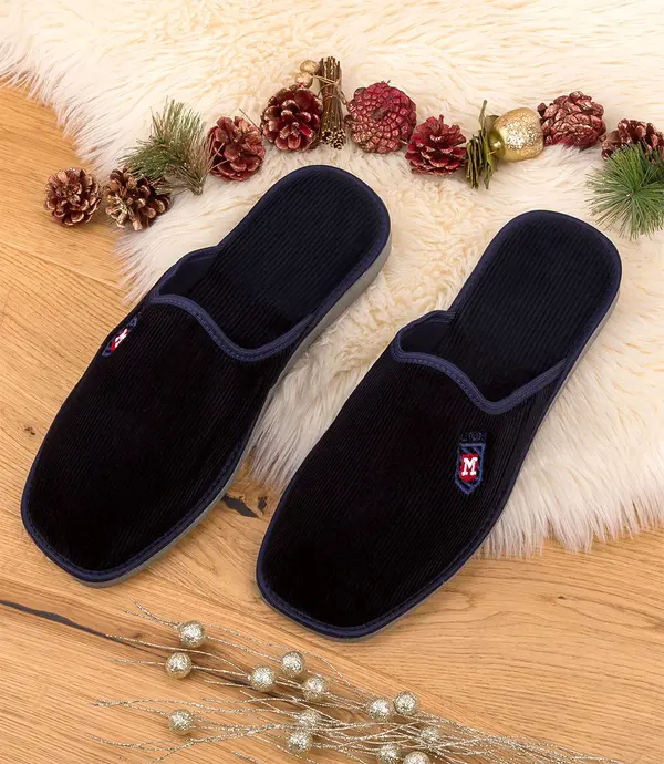 Natural Style Мъжки чехли NS-401 тъмносини