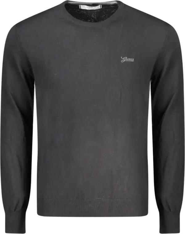 GUESS JEANS Мъжки черен пуловер GUESS JEANS