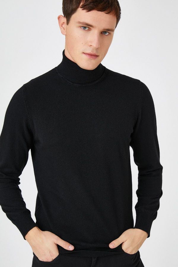 Koton Мъжки черен пуловер Koton