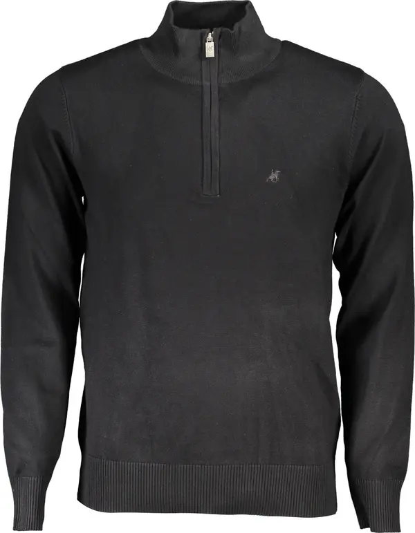 U.S. GRAND Мъжки черен пуловер US Grand Polo