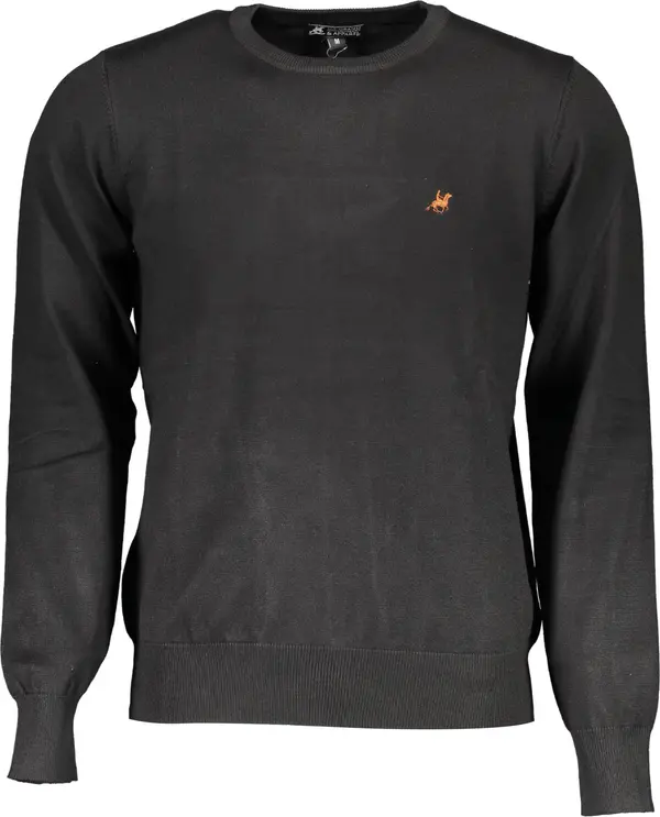 U.S. GRAND Мъжки черен пуловер US Grand Polo