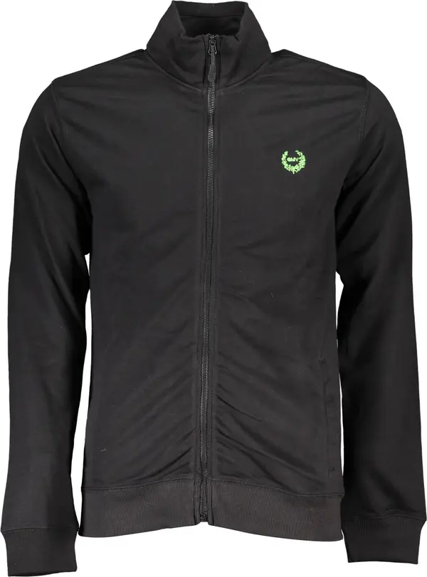 GIAN MARCO VENTURI Мъжки черен суитшърт с цип