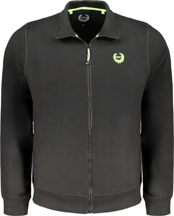 GIAN MARCO VENTURI Мъжки черен суитшърт с цип