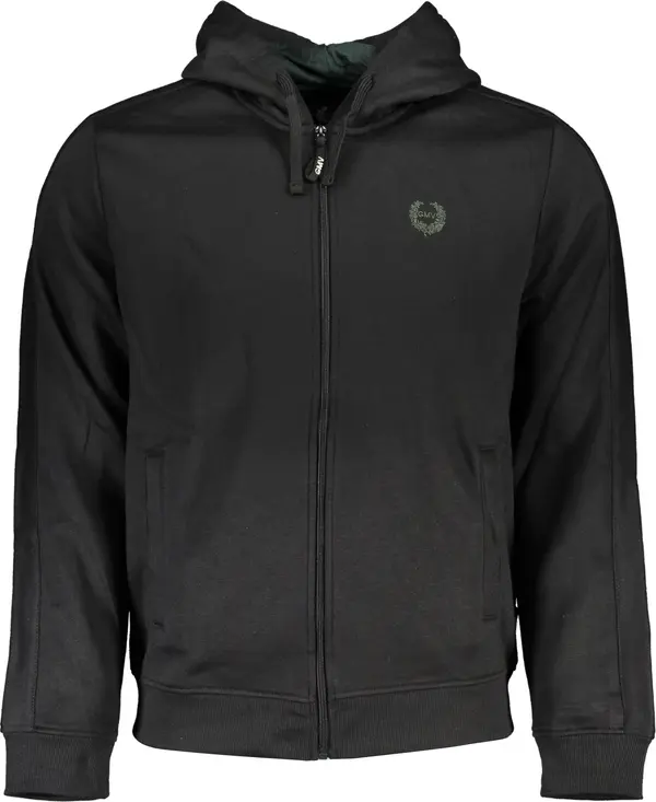 GIAN MARCO VENTURI Мъжки черен суитшърт с цип GIAN MARCO VENTURI