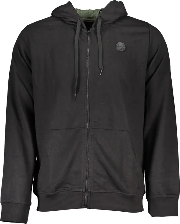 GIAN MARCO VENTURI Мъжки черен суитшърт с цип GIAN MARCO VENTURI