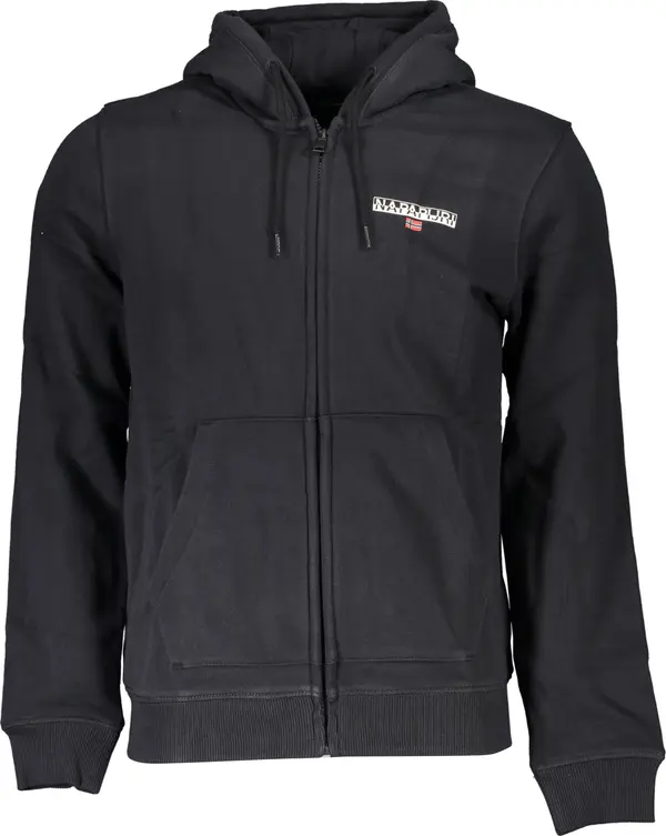 Napapijri Мъжки черен суитшърт с цип Napapijri