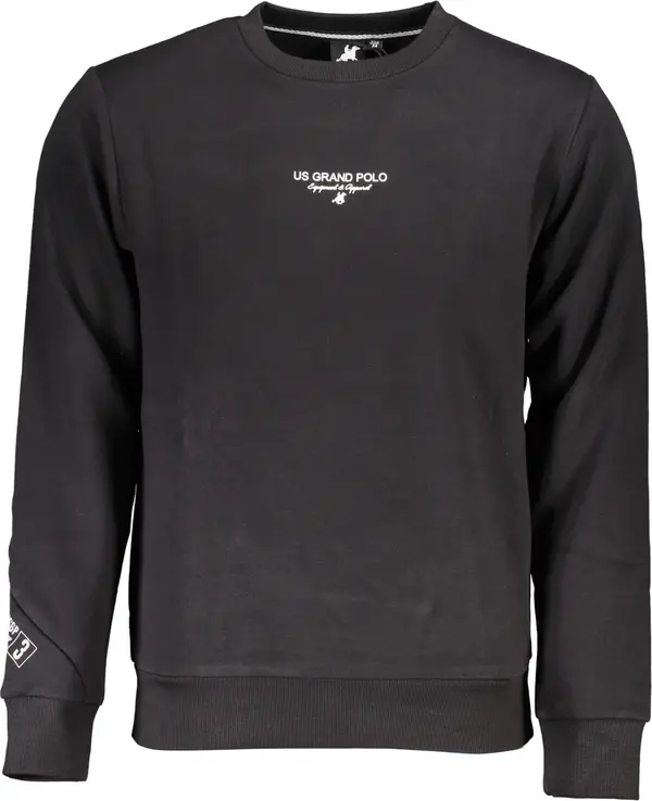 U.S. GRAND Мъжки черен суитшърт US Grand Polo