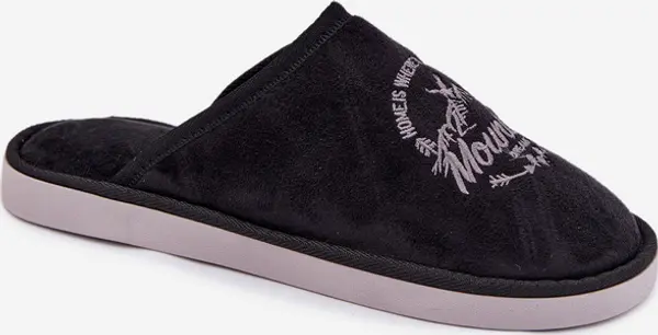 Boto Мъжки черни чехли Tiranne