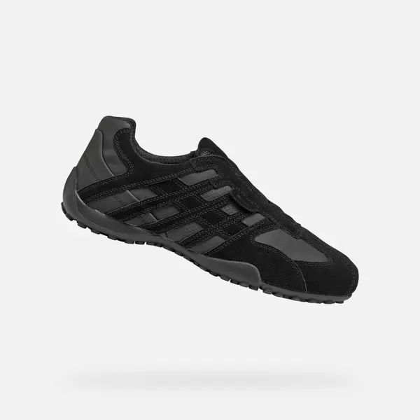 GEOX Мъжки черни маратонки Geox Snake