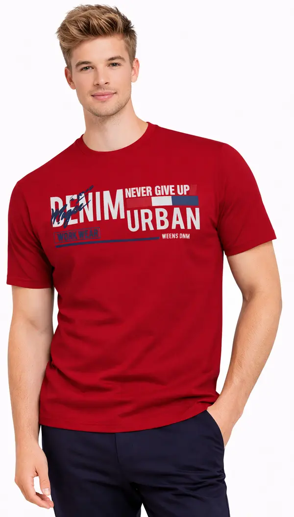 JUMPER Мъжки червен суичър с качулка