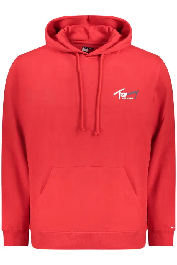 Tommy Hilfiger Мъжки червен суитшърт с цип TOMMY HILFIGER