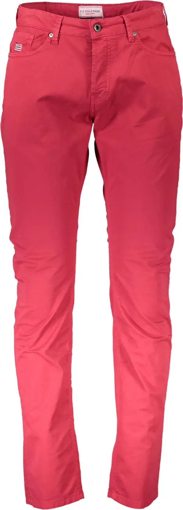 US Polo Assn Мъжки червени чинос панталони