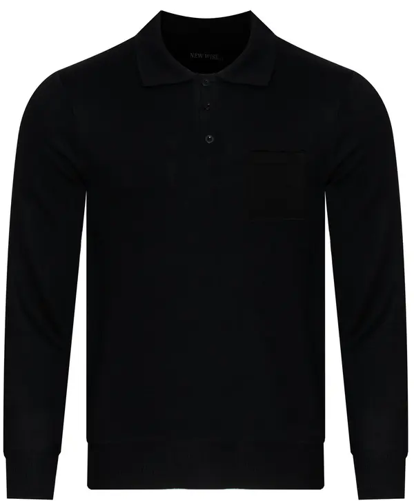 NEW WISE Мъжки елек NEW WISE - N535 ЧЕРЕН