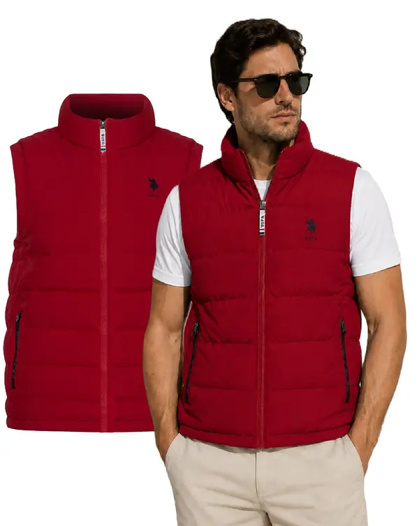 US Polo Assn Мъжки елек US Polo Assn. червен