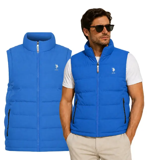 US Polo Assn Мъжки елек US Polo Assn. светло син