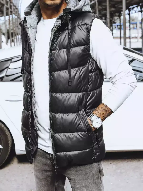 DStreet Мъжки елек. DStreet Black