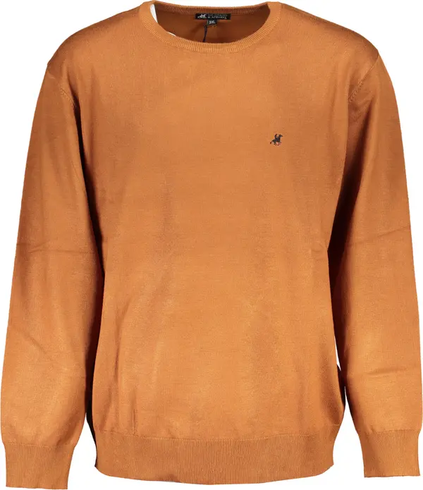 U.S. GRAND Мъжки кафяв пуловер US Grand Polo