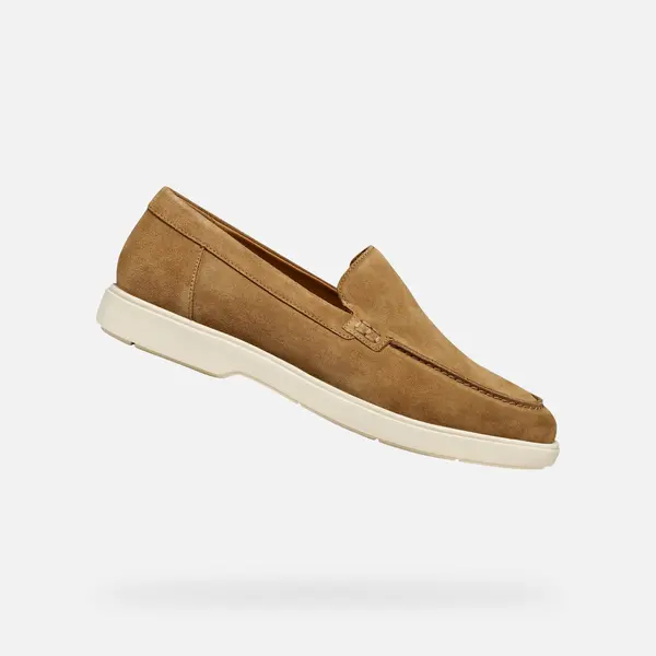 GEOX Мъжки кафяви мокасини Geox Spherica