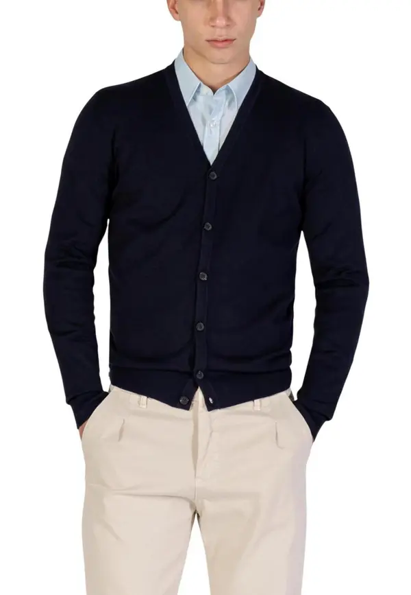 Yos Мъжки кардиган с V-образно деколте