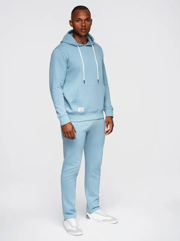 Ombre Мъжки комплект суитшърт и панталон с омбре принт