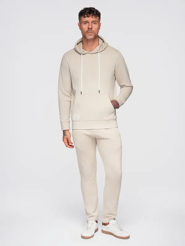 Ombre Мъжки комплект суитшърт и панталон с омбре принт