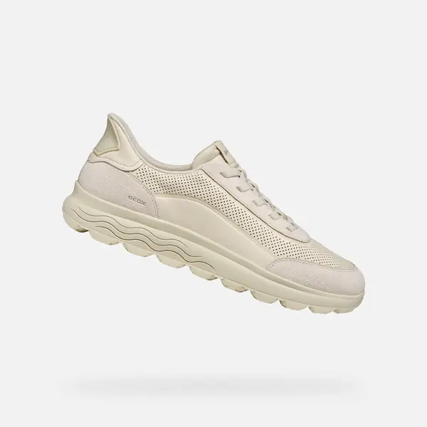 GEOX Мъжки кремави маратонки Geox Spherica Plus