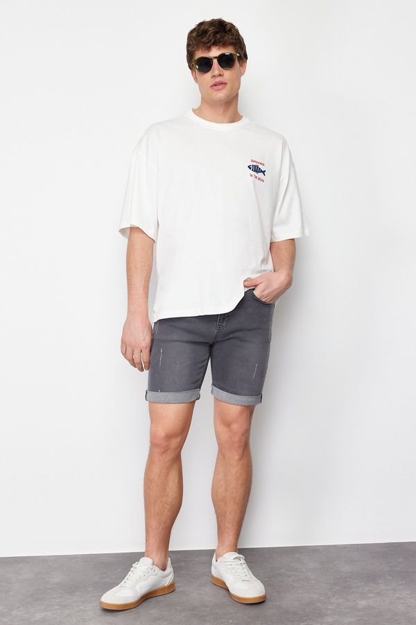 Trendyol Мъжки къси панталони Trendyol Denim