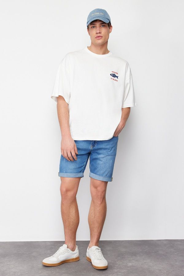 Trendyol Мъжки къси панталони Trendyol Denim