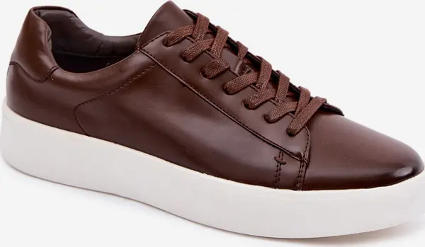 EVENTO Мъжки маратонки EVENTO кафяви от еко кожа Velton