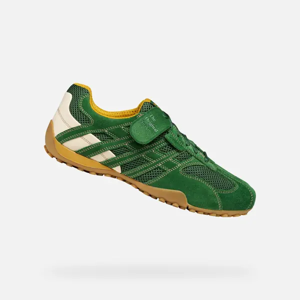GEOX Мъжки маратонки Geox Snake Original в зелено