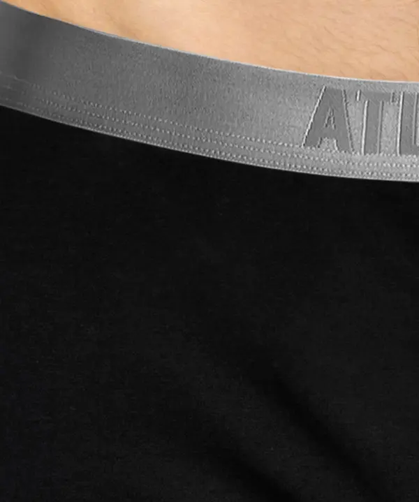 Atlantic Мъжки памучни боксерки Pima ATLANTIC - черни