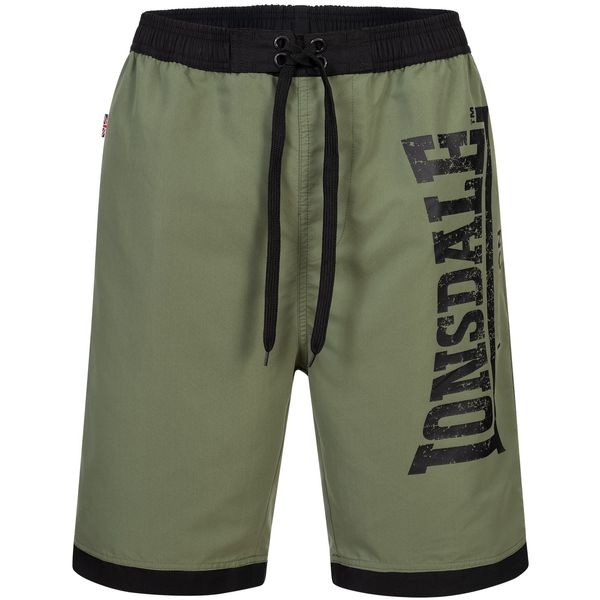 Lonsdale Мъжки плувни шорти. Lonsdale 113268-Black/Olive