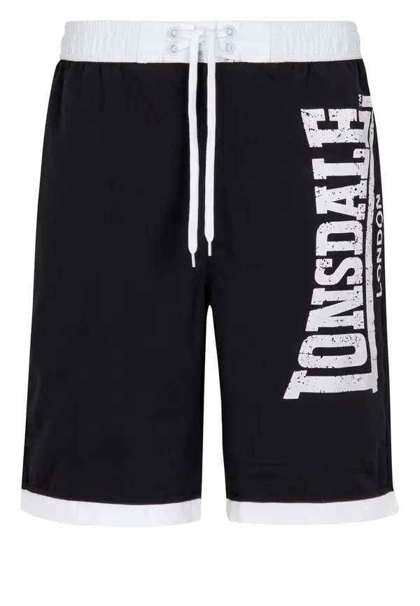 Lonsdale Мъжки плувни шорти. Lonsdale 113268-Black/Olive