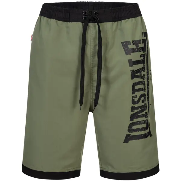 Lonsdale Мъжки плувни шорти. Lonsdale 113268-Black/Olive