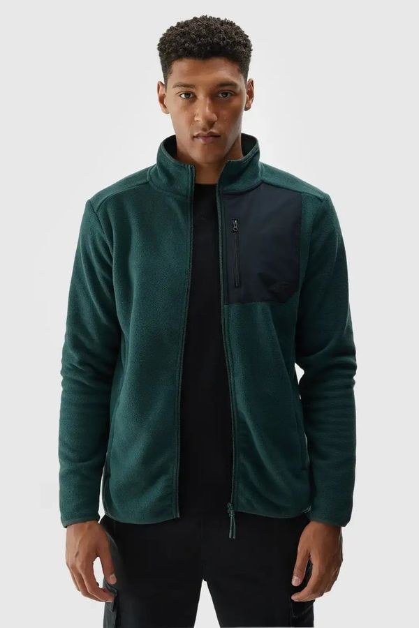 4F Мъжки Полар С Качулка Регуляр 4F Черен 4FWMM00TFLEM290-20S