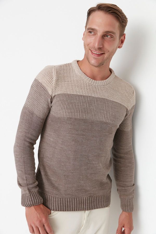 Trendyol Мъжки пуловер Trendyol Color Block