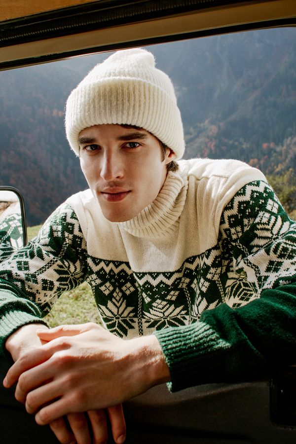 Trendyol Мъжки пуловер Trendyol Jacquard