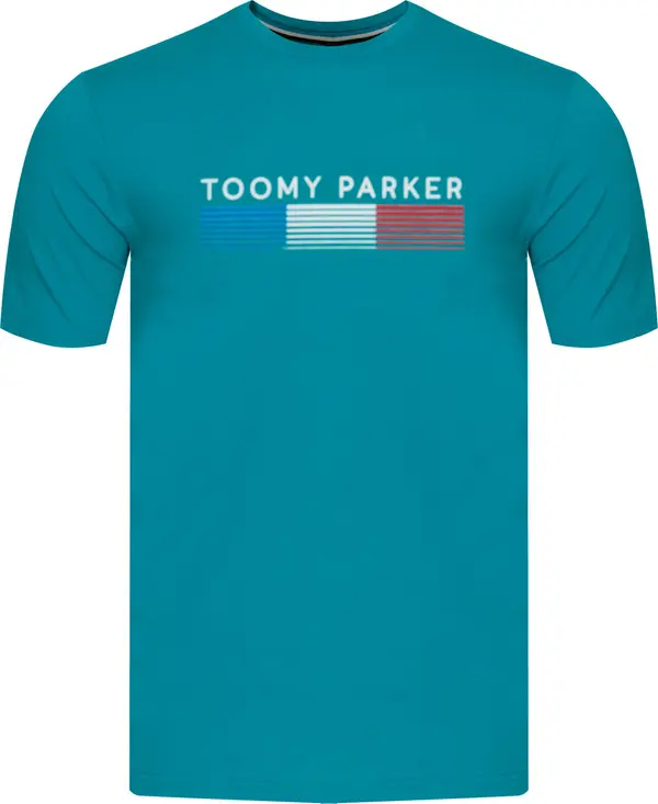 JUMPER Мъжки пуловер в тюркоазено сиво