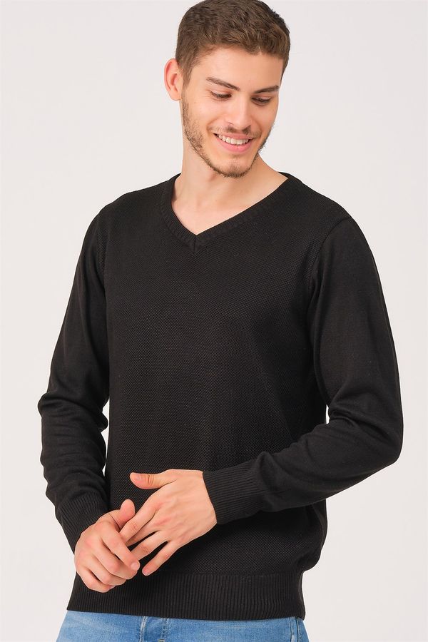 dewberry Мъжки пуловер. dewberry Siyah