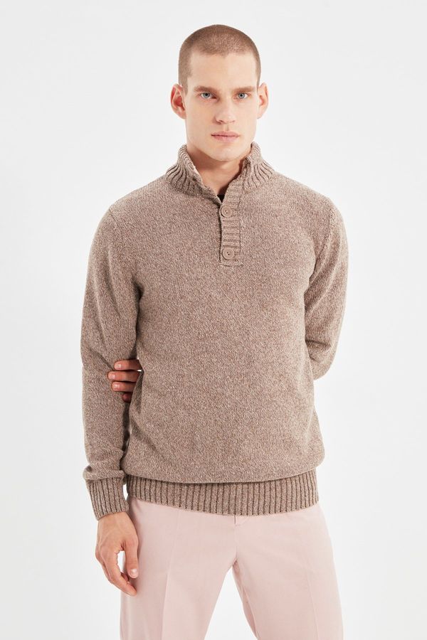 Trendyol Мъжки пуловер. Trendyol Button detailed