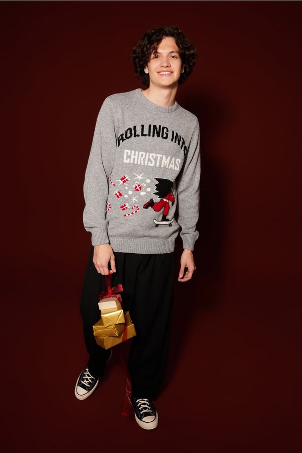 Trendyol Мъжки пуловер. Trendyol Christmas