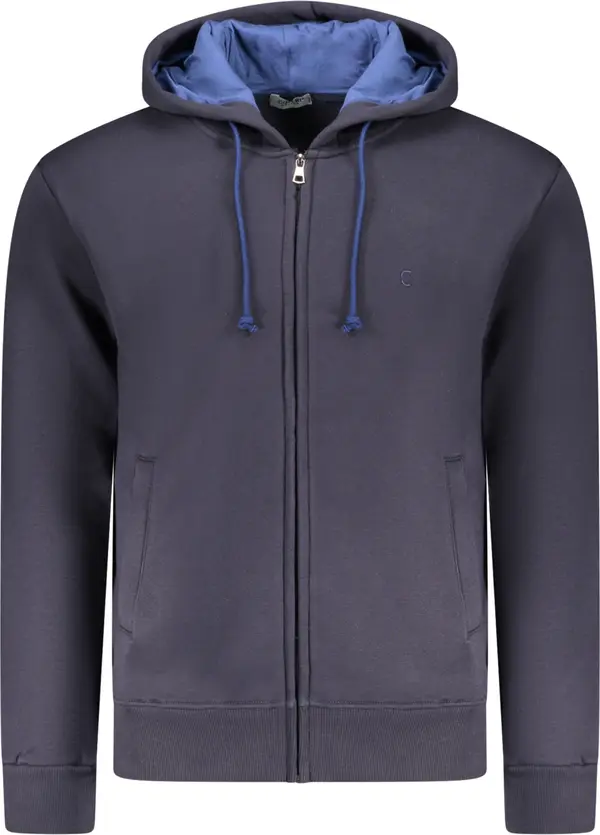 COVERI MOVING Мъжки син суитшърт с цип COVERI MOVING