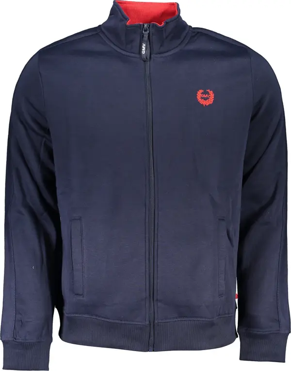 GIAN MARCO VENTURI Мъжки син суитшърт с цип GIAN MARCO VENTURI