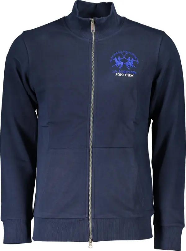 La Martina Мъжки син суитшърт с цип LA MARTINA