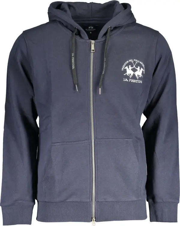 La Martina Мъжки син суитшърт с цип LA MARTINA